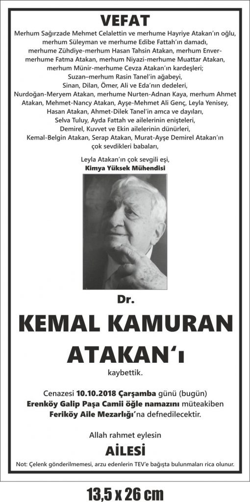 gazete vefat ölüm cenaze anma teşekkür ilanları